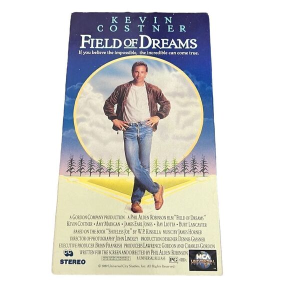 Field of Dreams VHS Tape Movie Starring Kevin Costner Universal Baseball Vintage - Picture 2 of 8